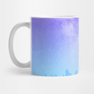 Watercolor Forest Night Sky Mug